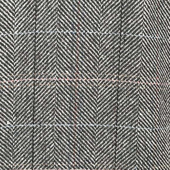 Vintage Sasson 80s Structured Power Suit Gray Wool Blend Tweed Skirt Blazer 14 - Picture 12 of 14